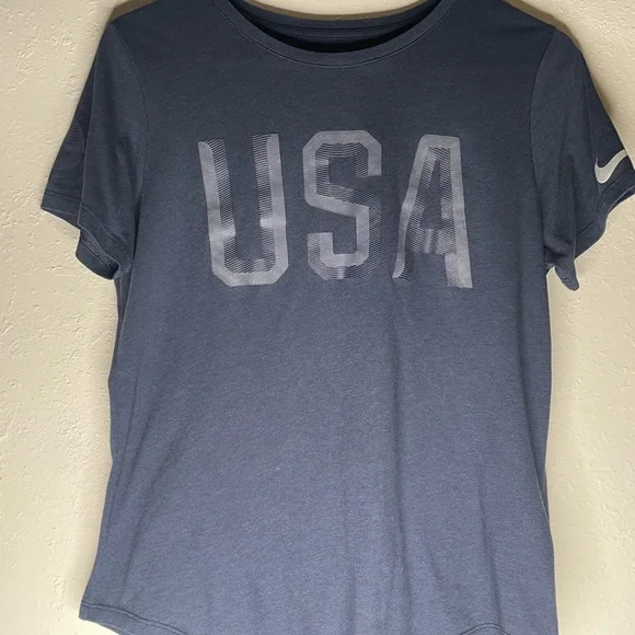 Nike Blue USA Short Sleeve Tee - Picture 1 of 2